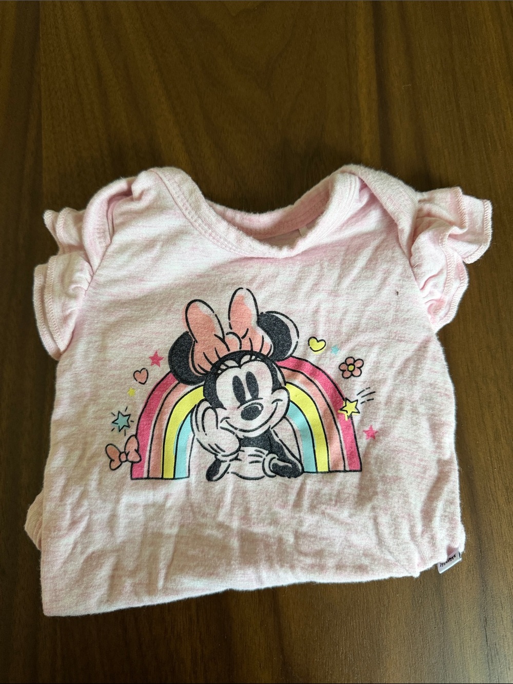 Pink Minnie Mouse Graphic Tee for Kids by Disney little sleepies
